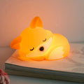 Satsus® Fox Night Light with Curled Tail Silicone Squishy Animal Design Lamp Perfect Gift