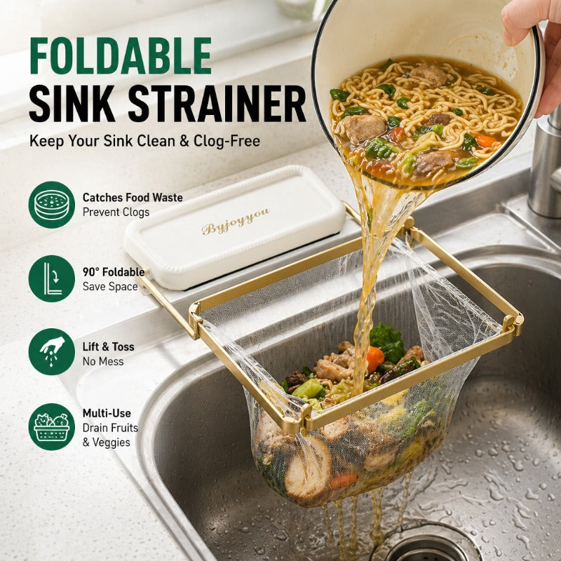 Foldable Corner Sink Strainer
