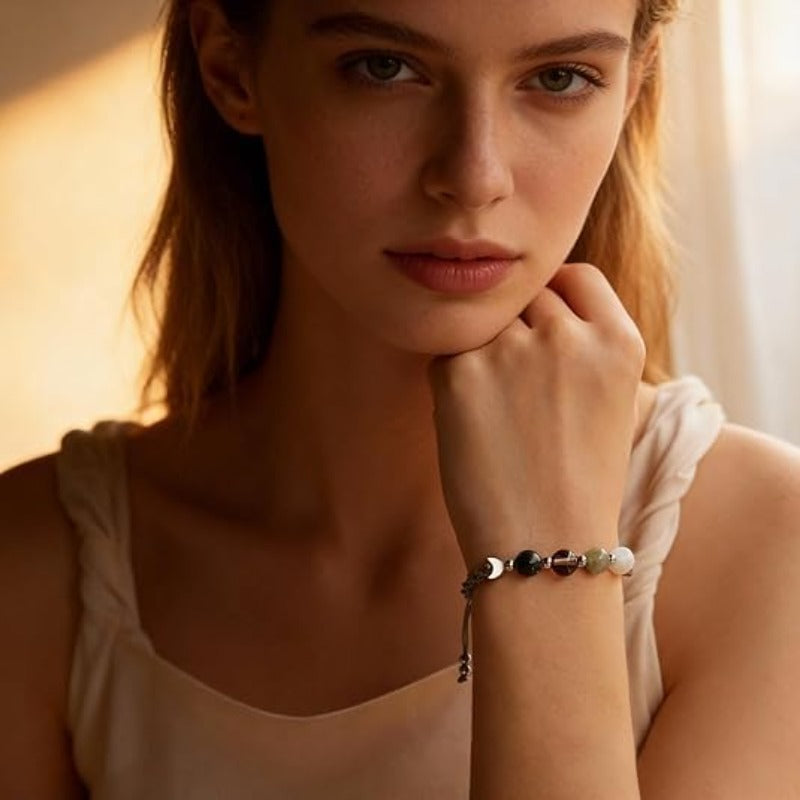 Moon Phase Crystal Bracelet