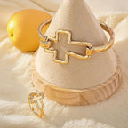 Artisan Textured Cross Cuff