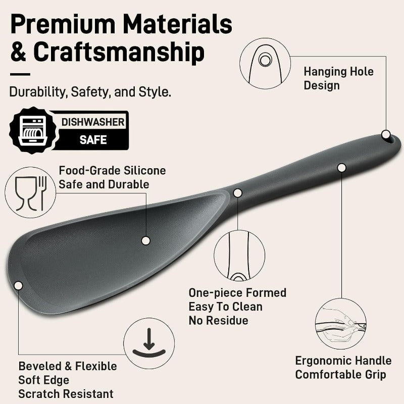 Heat Resistant Silicone Spoonula