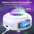 Cordless UFO Galaxy Projector