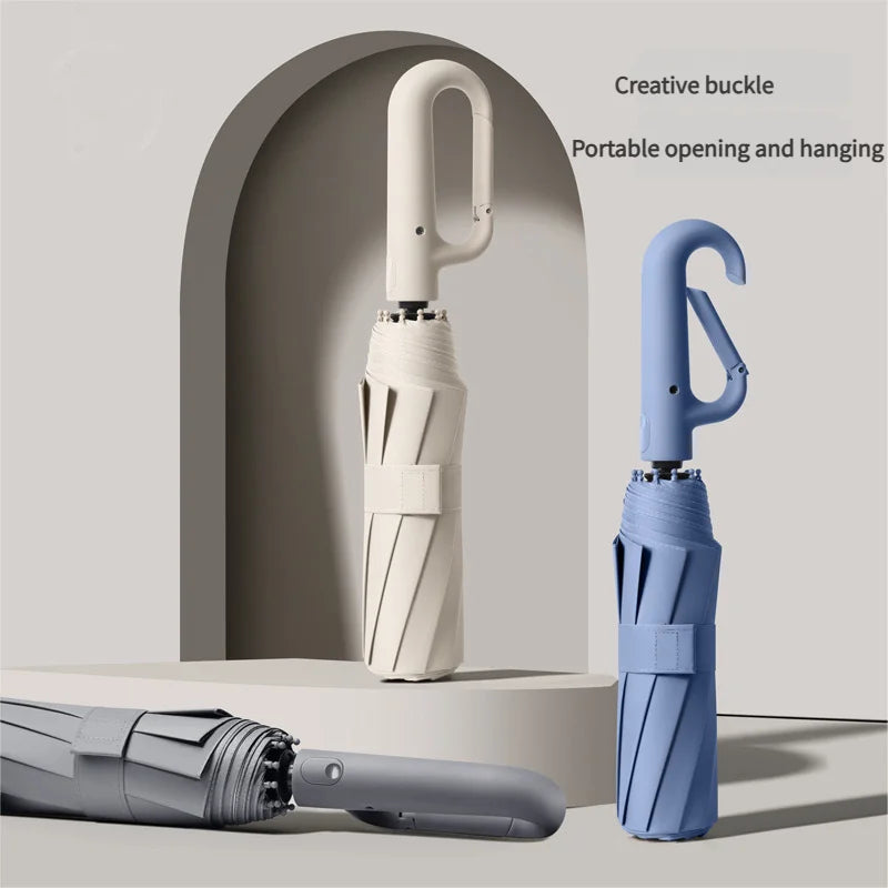 Automatic Folding Umbrella — Compact and Windproof, Portable, Travel-Friendly, Quick-Dry, Ergonomic Handle