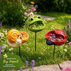 Help Pollinators Thrive! | Frog. Snail & Ladybug Water Bowl Decor