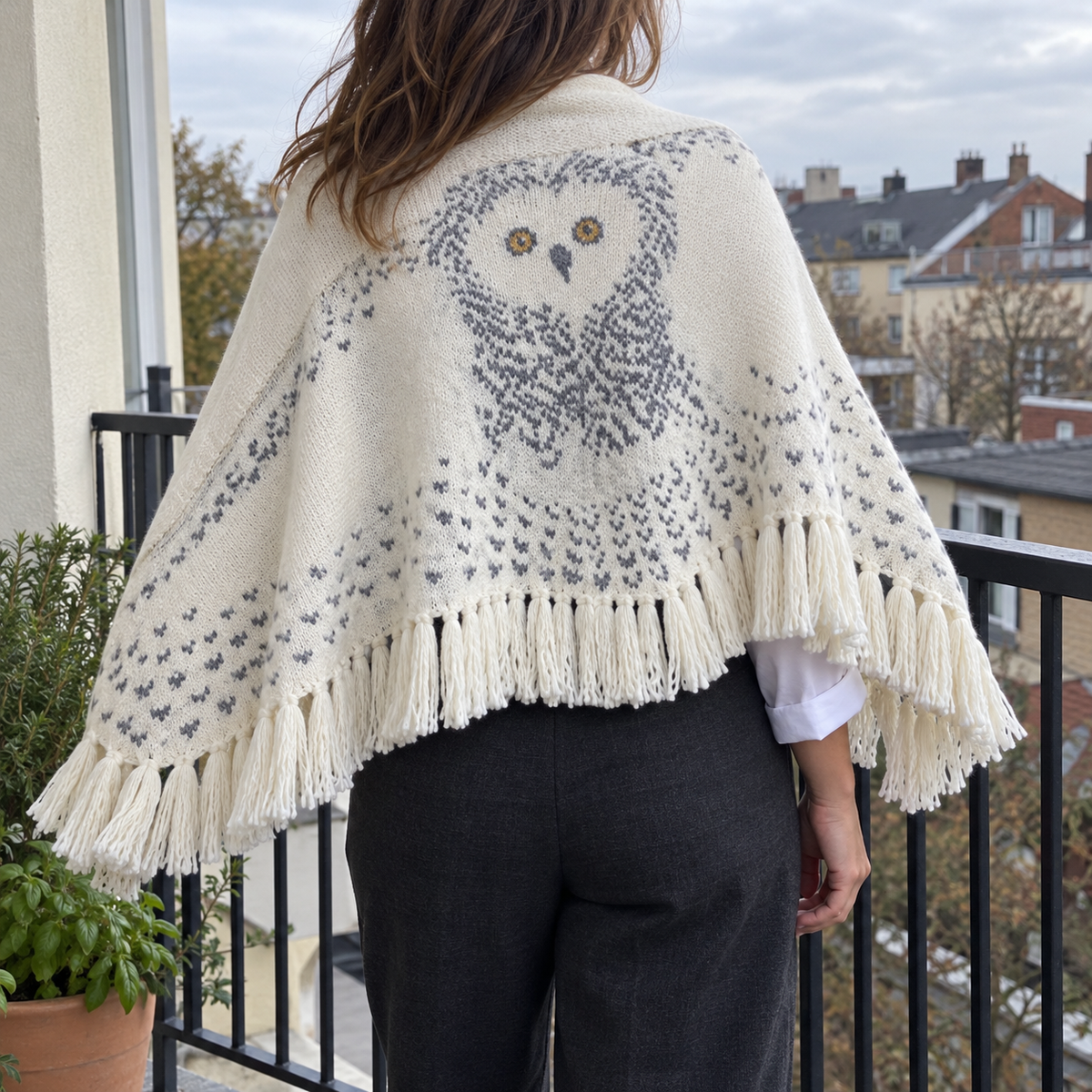 Night Owl Cozy Knitted Shawl