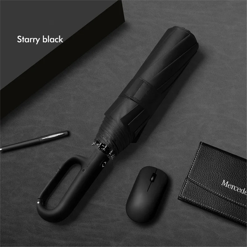 Automatic Folding Umbrella — Compact and Windproof, Portable, Travel-Friendly, Quick-Dry, Ergonomic Handle