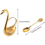 Elegant Swan Spoon Set