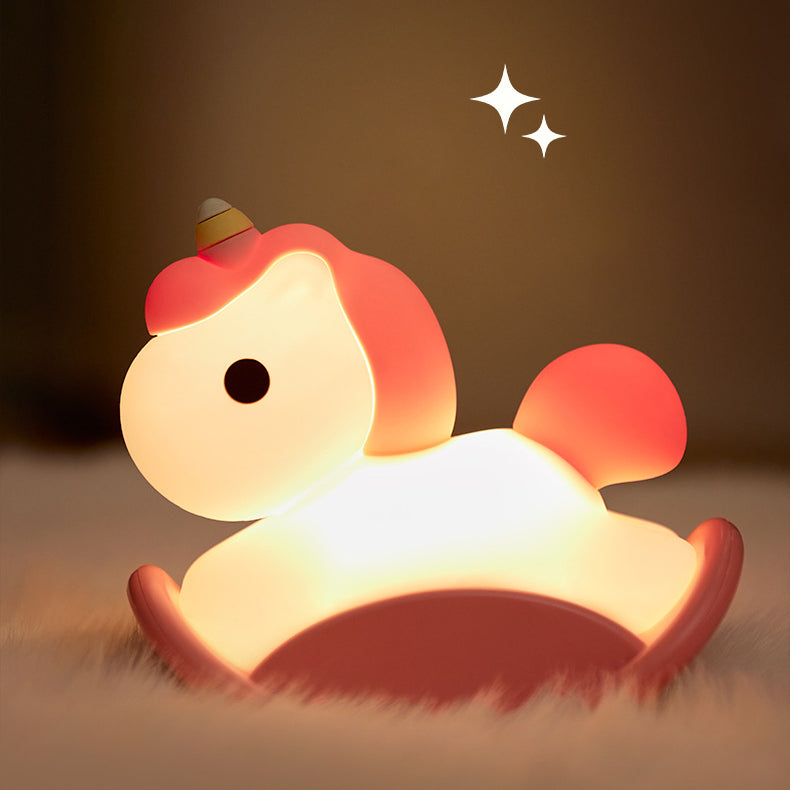 Satsus® Unicorn Night Light LED Squishy Tap Lamp Best Gift for Baby and Girl