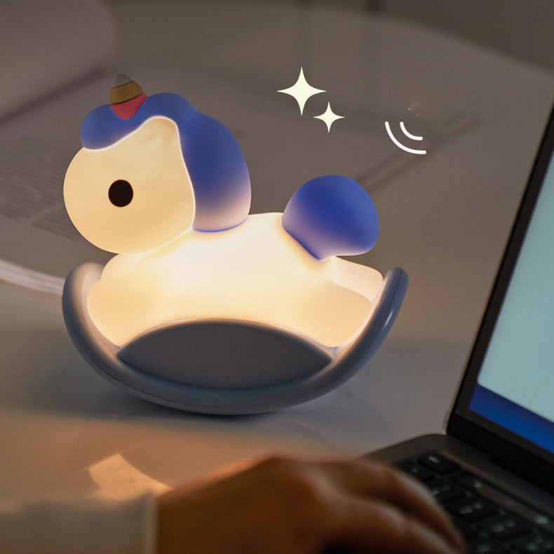 Satsus® Unicorn Night Light LED Squishy Tap Lamp Best Gift for Baby and Girl