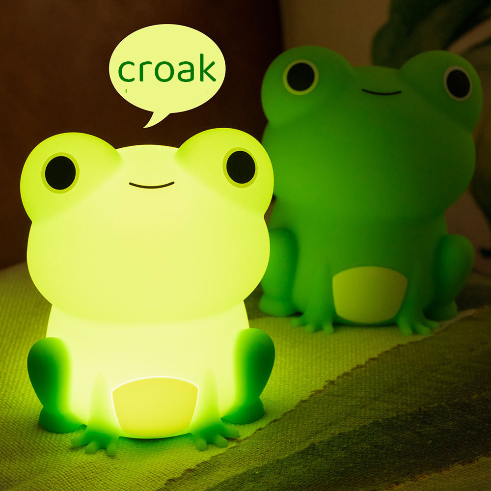 Satsus® Squishy Silicone Peculiar Frog LED Night Light - Perfect Gift for Kids and Girls