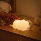 Satsus® Squishy Silicone Flying Elephant LED Night Light - Perfect Gift for Kids and Girls