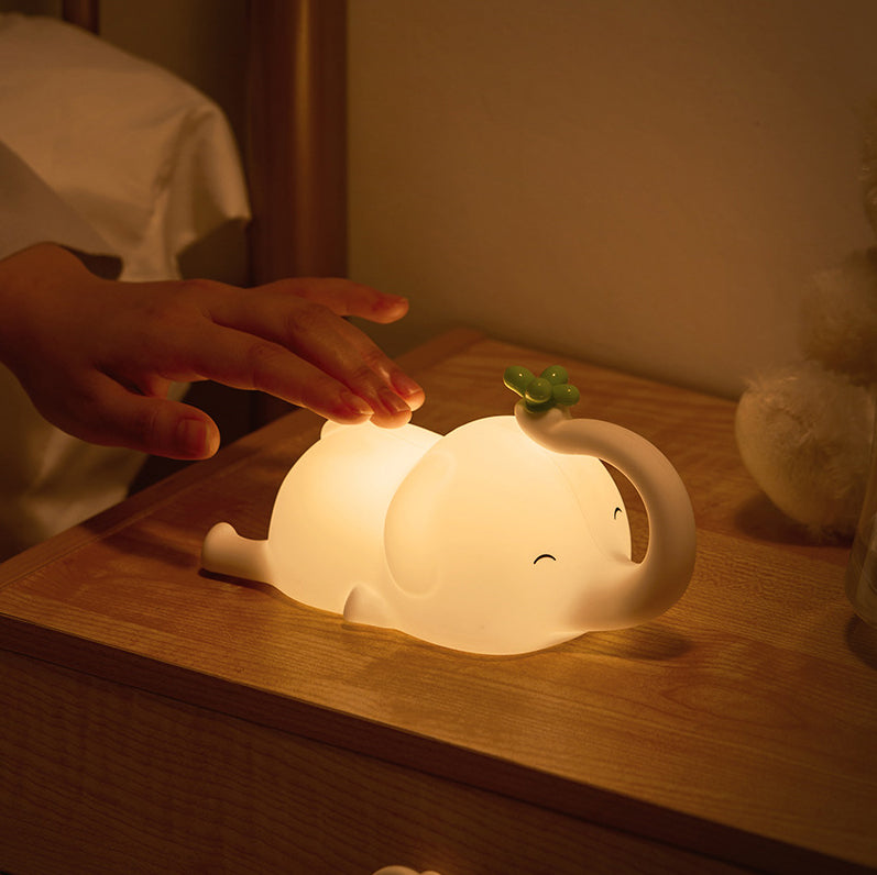 Satsus® Squishy Silicone Flying Elephant LED Night Light - Perfect Gift for Kids and Girls