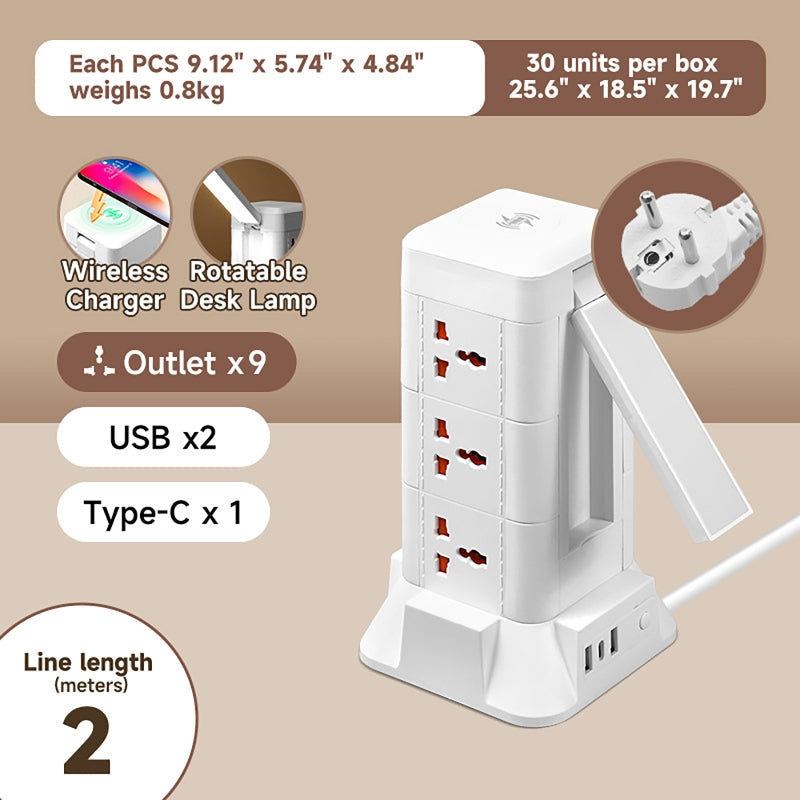 Desk Hero Lamp and Charging Tower