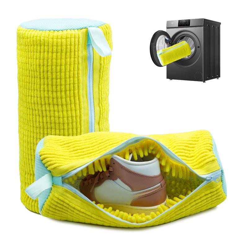 Chenille Microfiber Shoe Washing Bag – Gentle & Effective Machine Wash Protection