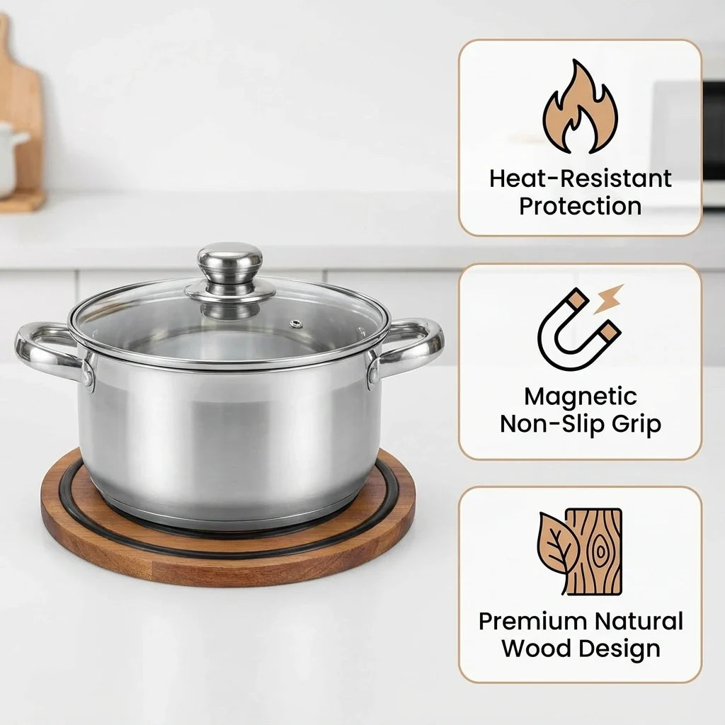 Magnetic Wooden Trivet