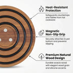 Magnetic Wooden Trivet