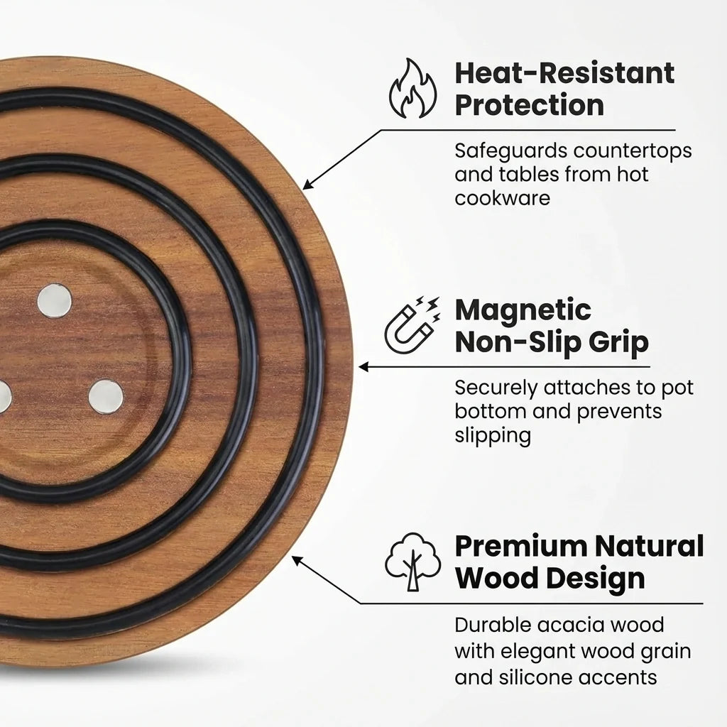 Magnetic Wooden Trivet
