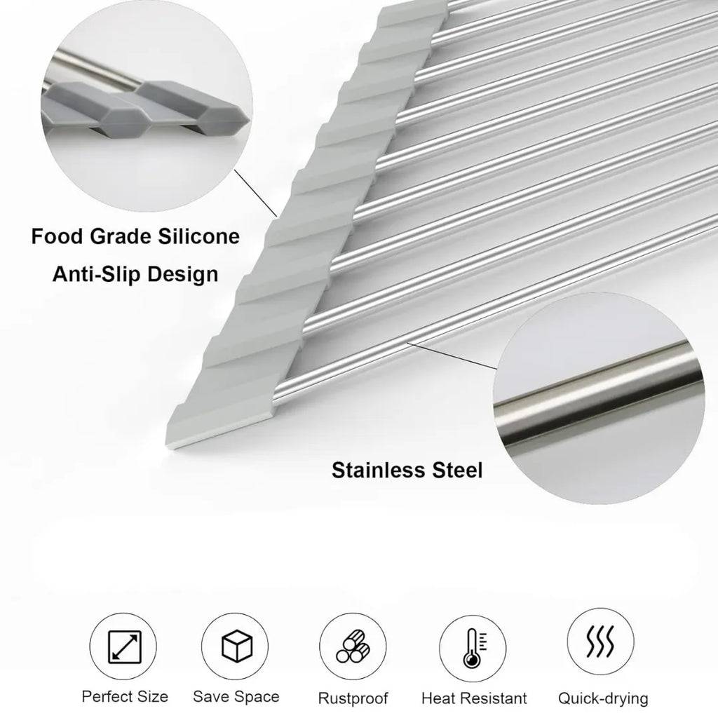CornerDry - Space-Saving Foldable Dish Drainer
