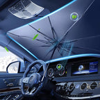 Car Windshield Sunshade — Foldable UV Protection, Reflective, Universal Fit, Heat Blocker, Easy Install
