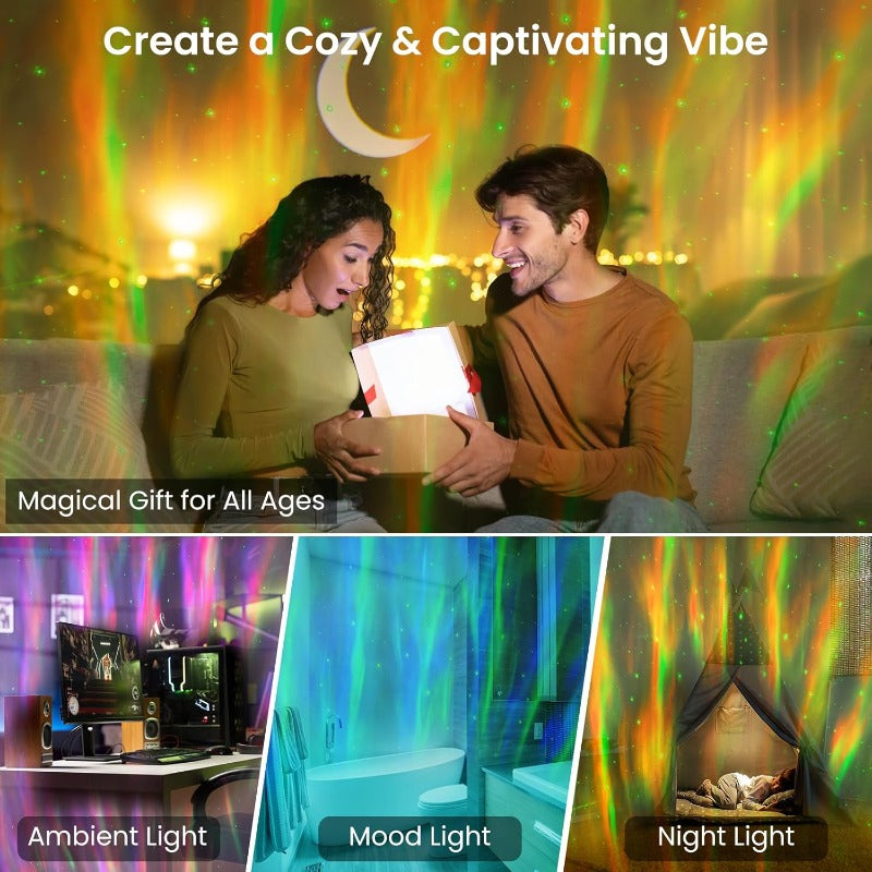 Cordless UFO Galaxy Projector