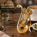 Elegant Swan Spoon Set