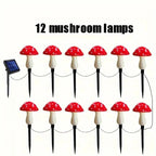 Whimsical Solar Mushroom Lights