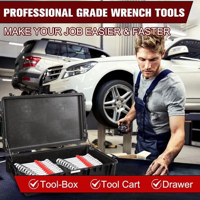 Magnetic Wrench Organizer Set