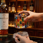 Spinning Crystal Whiskey Tumbler