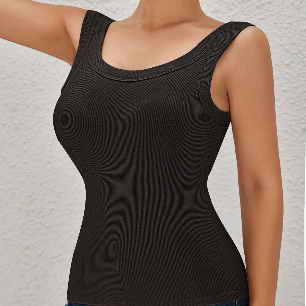 Seamless Padded Ribbed Tank