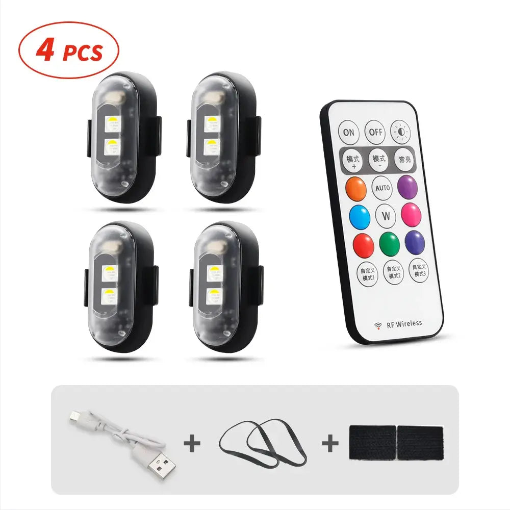 RGB LED Strobe Light — Wireless, Rechargeable, Color-Changing, Portable, DMX-Compatible, Sound-Activated