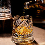 Whiskey Glass — Spinning, Crystal, Elegant, Unique, Modern, Luxury