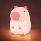 Satsus® Limited Pink Capybara Squishy Night Light - Perfect Gift for Kids and Girls