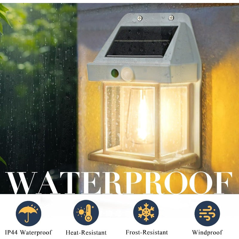 Weatherproof Outdoor Solar Sconce
