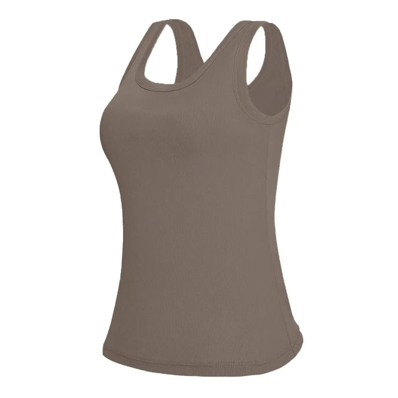 Seamless Padded Ribbed Tank