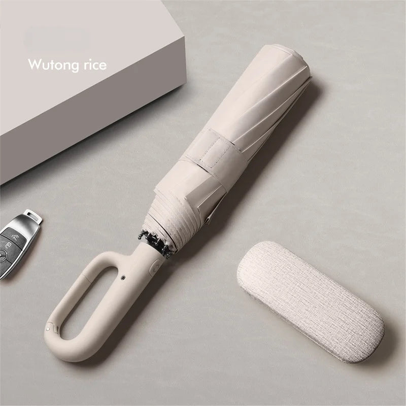 Automatic Folding Umbrella — Compact and Windproof, Portable, Travel-Friendly, Quick-Dry, Ergonomic Handle