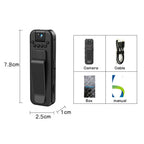 HD 1080P Rechargeable Mini Body Camera with Night Vision & 180° Rotating Lens