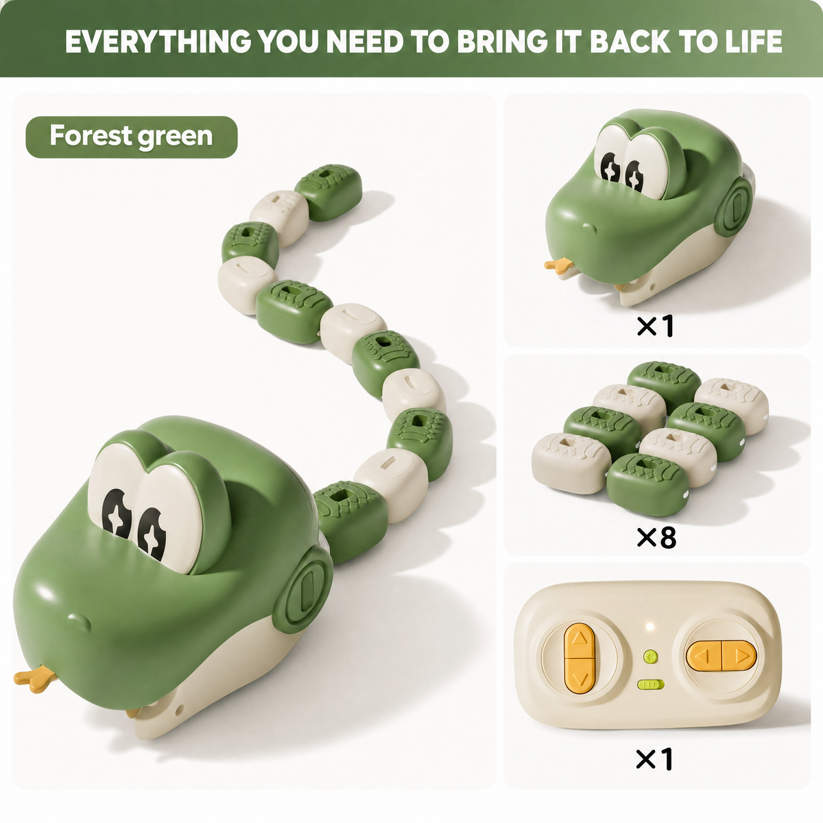 Satsus® Real Life Snake – Remote Control Snake Game Toy