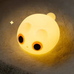 Satsus® Orange Cat LED Squishy Tap Tap Night Light Lamp