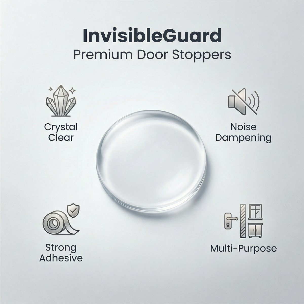 InvisibleGuard Door Stoppers