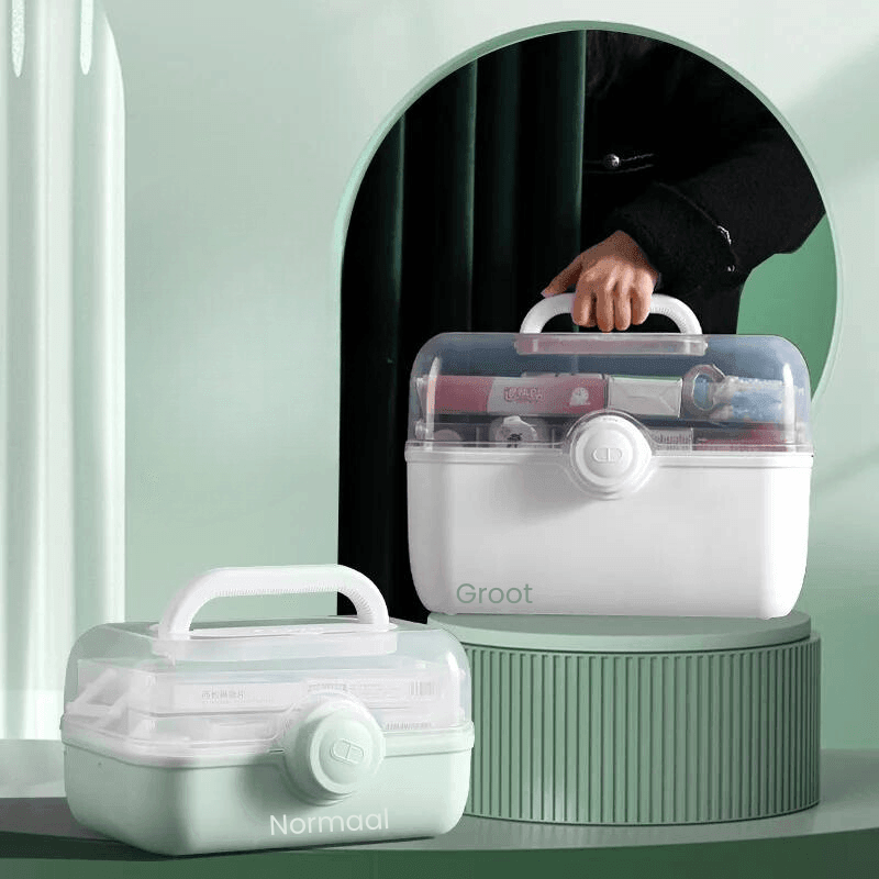 Satsus| MediSmart Pill Organiser – Compact Weekly Medicine Storage Box for Home & Travel