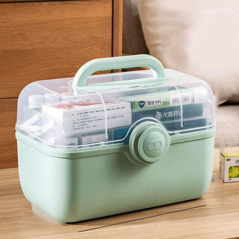 Satsus| MediSmart Pill Organiser – Compact Weekly Medicine Storage Box for Home & Travel
