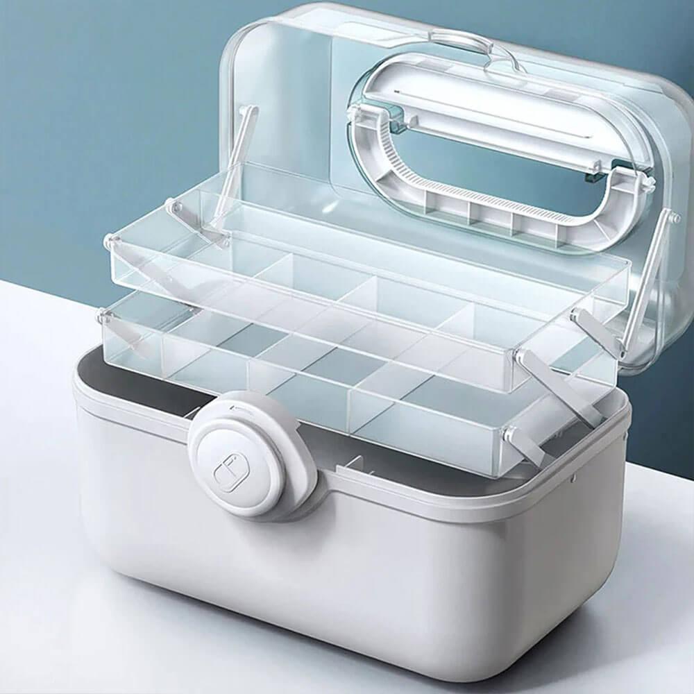 Satsus| MediSmart Pill Organiser – Compact Weekly Medicine Storage Box for Home & Travel