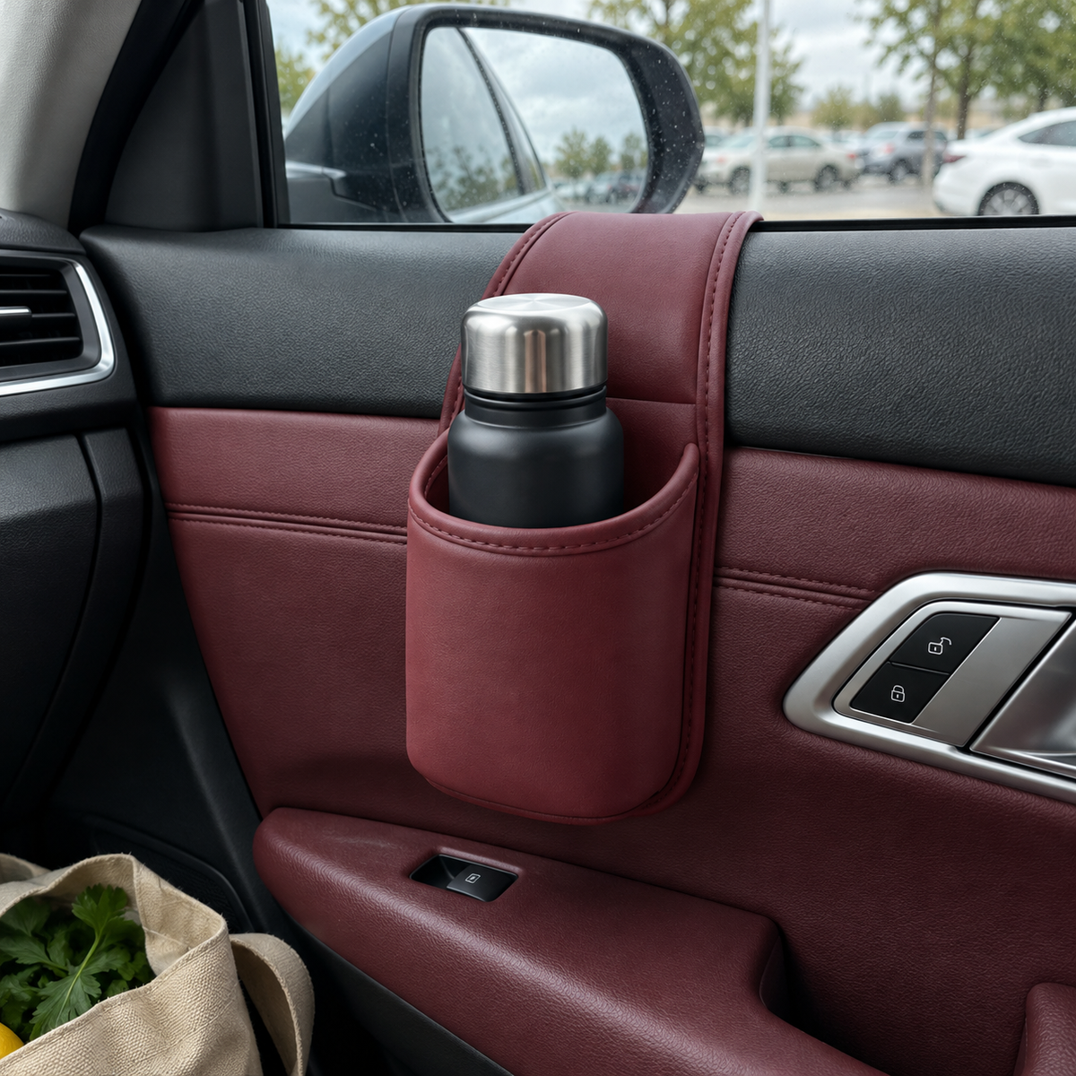 Door-Side Cup Holder Car Storage Organizer