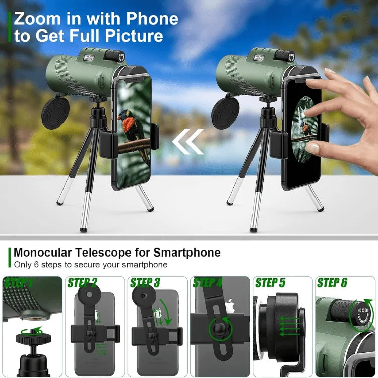 Compact 600x Ultra-Zoom Monocular