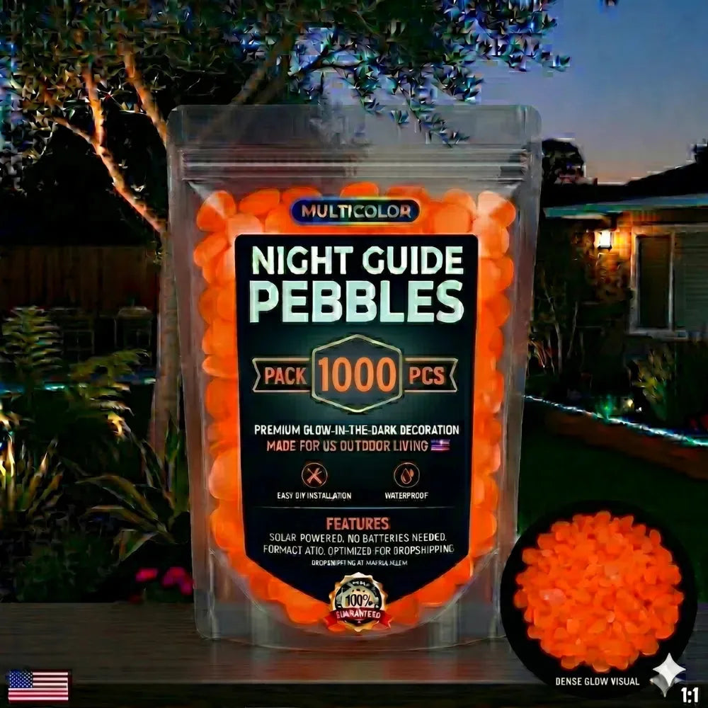 Colorful Glow in the Dark Garden Stones