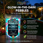 Colorful Glow in the Dark Garden Stones