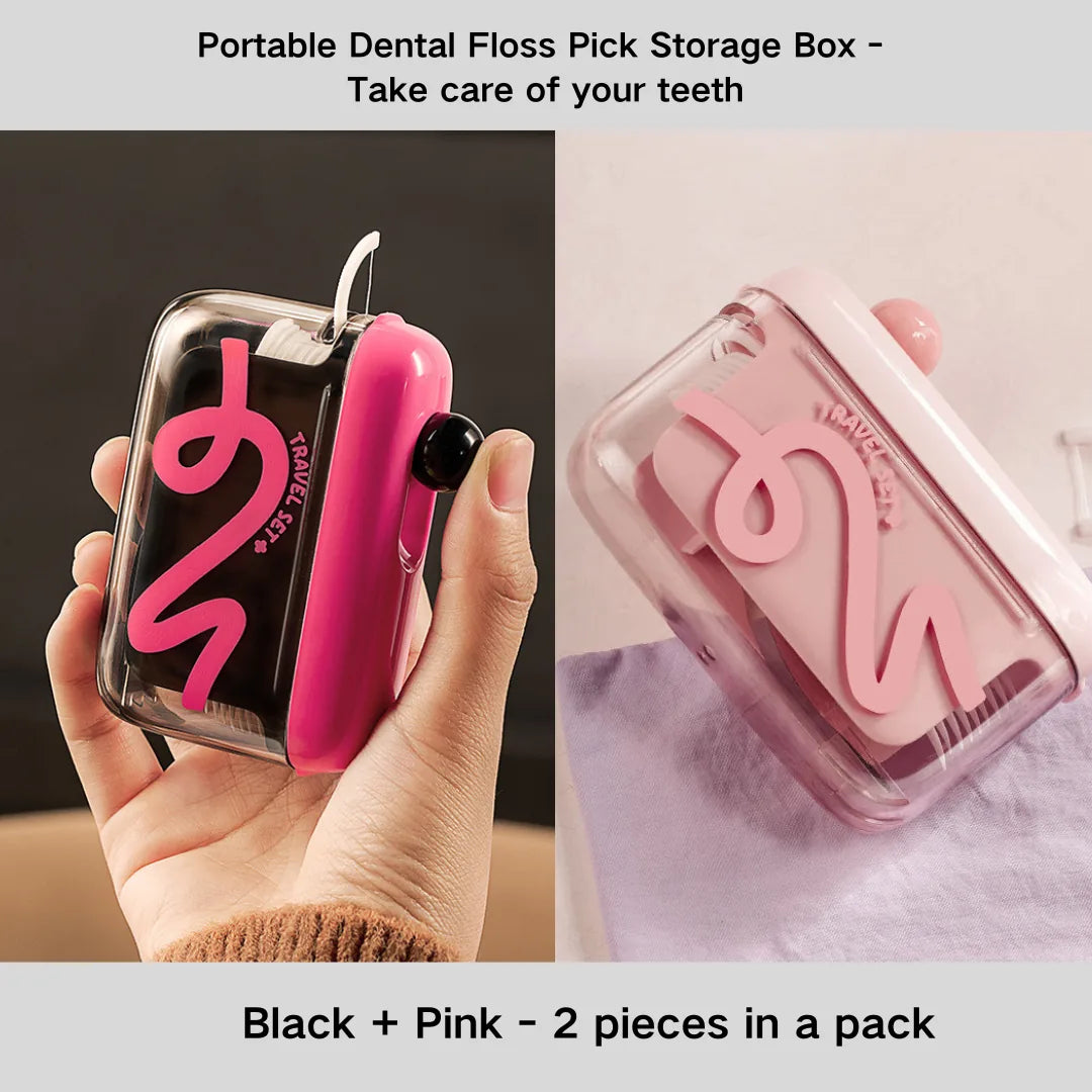 Portable Dental Floss Pick Storage Box