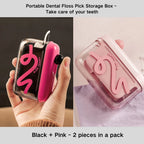 Portable Dental Floss Pick Storage Box