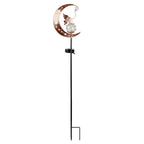 Hummingbird Moon Solar Garden Stake Light