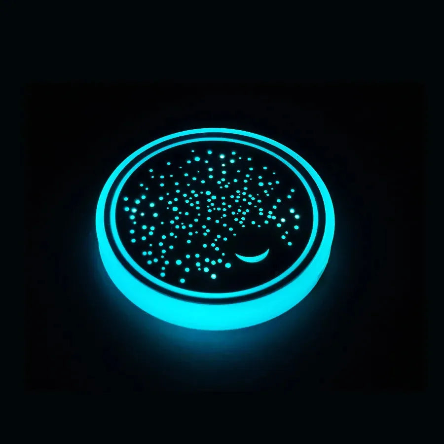 1LED Car Cup Holder Coasters-2 PCS